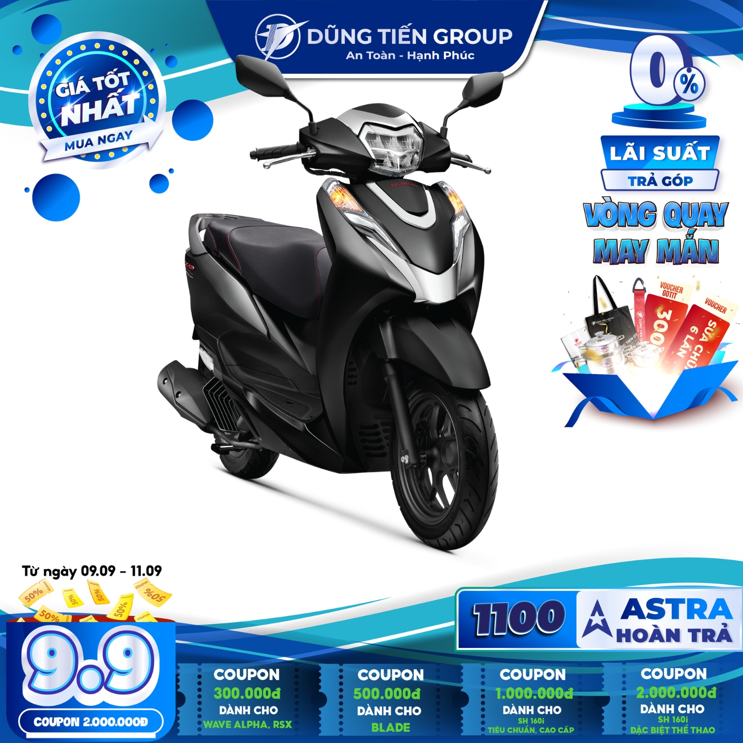 Xe Máy Honda LEAD 2023 - Phiên Bản Đặc Biệt - Đen