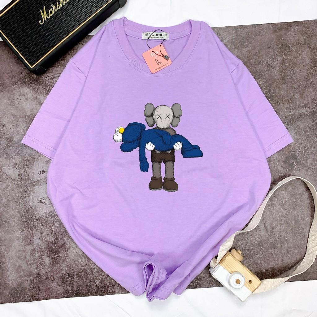 Áo thun tay ngắn Be Yourself unisex size M L XL - gấu ẵm nhau
