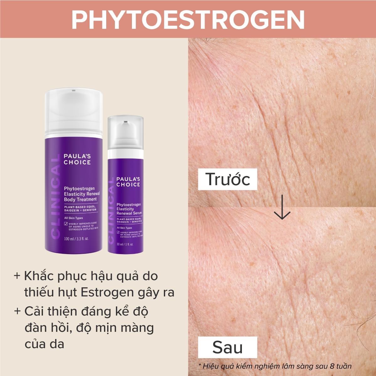 [PAULA'S CHOICE] Tinh Chất Dưỡng Thể Giúp Trẻ Hoá &amp; Săn Chắc Làn Da Clinical Phytoestrogen Elasticity 100ml (Mã 3220)