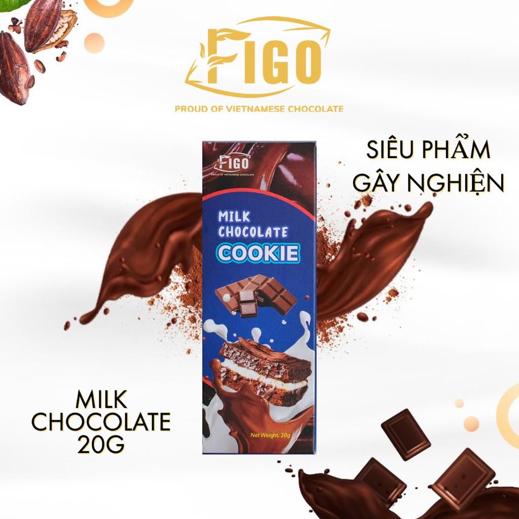 Kẹo socola sữa nhân bánh Cookie gây nghiện FIGO, ĐỒ ĂN VẶT