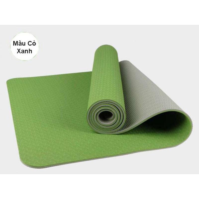 Thảm Tập Yoga TPE 2 Lớp 6mm Siêu Bền, Thảm Yoga Hàng Cao Cấp Chuyên Dùng Cho Phòng Tập Y11