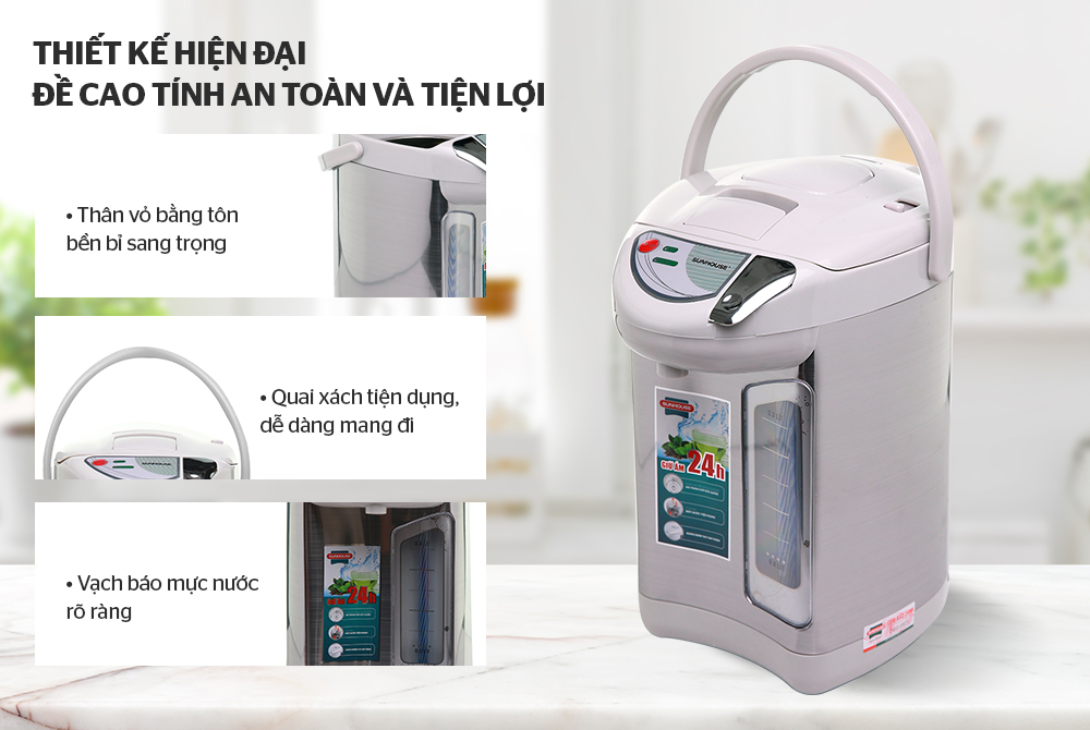 Bình Thủy Điện Sunhouse SH1533 - Hàng chính hãng
