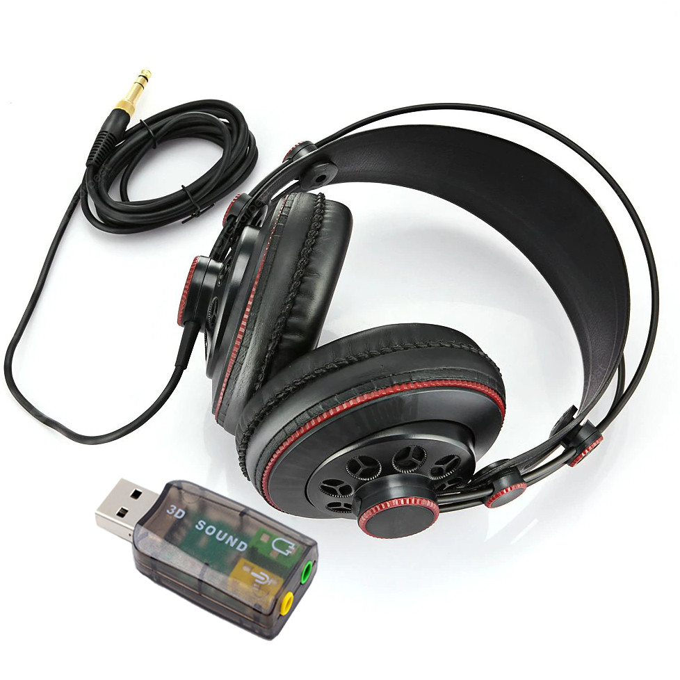 Tai Nghe Kiểm Âm HD681B Tặng Kèm USB Sound 5.1