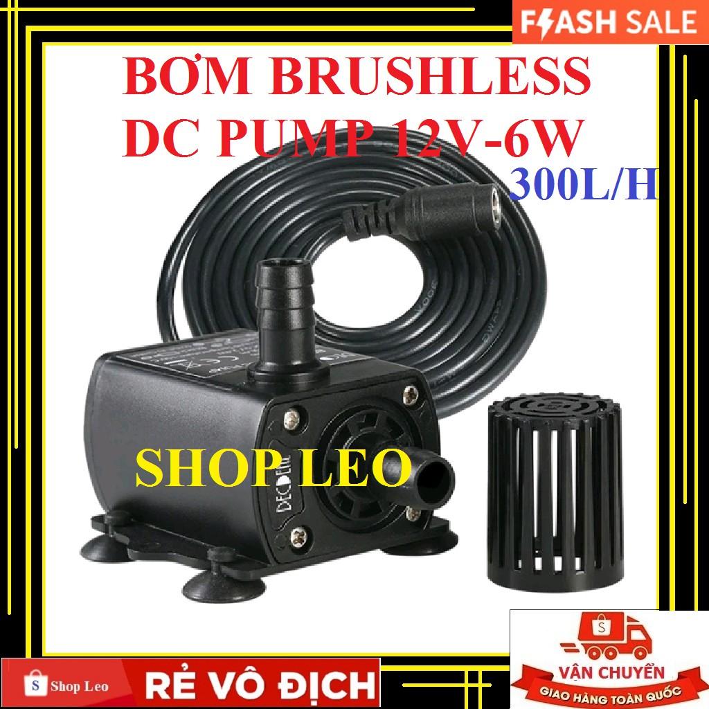 BƠM MINI 12V-6W - BƠM CHÌM MINI KHÔNG CHỔI THAN
