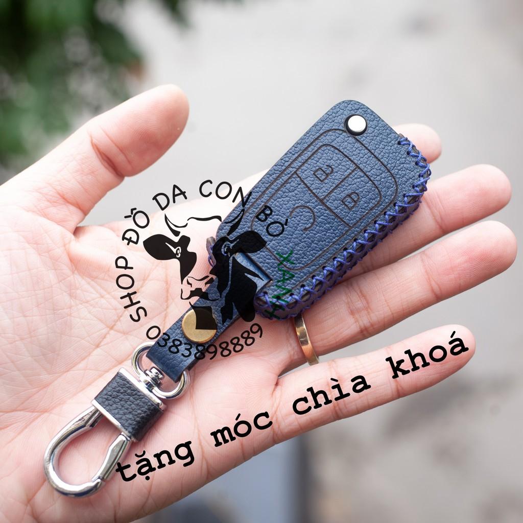Bao da dành cho chìa khóa Chevrolet Cruze, Aveo, Trailblazer, Colorado, Spark, Orlando handmade da thật 001