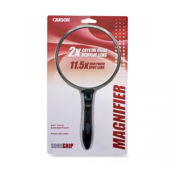 Kính lúp có cán cầm tay cỡ lớn Carson SG-14 - Hàng chính hãng