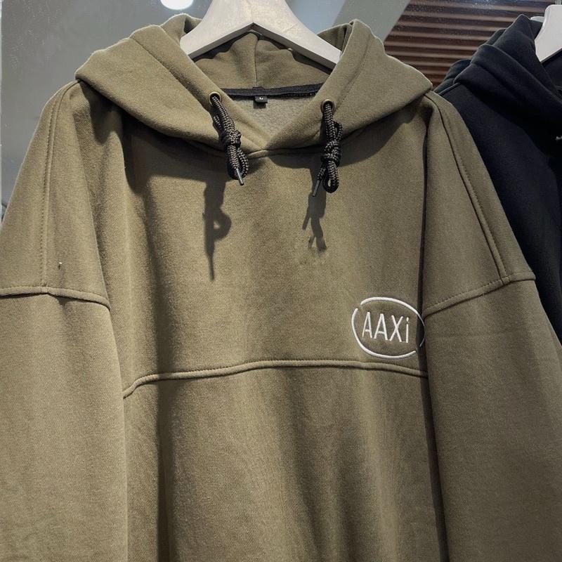 áo hoodie nỉ AAXI màu rêu unisex ảnh thật SSStore ( nam nữ mặc đều được