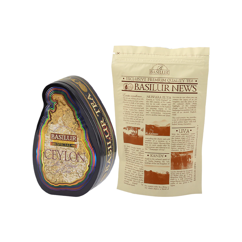 Trà Đen Ceylon Basilur Island Of Tea - Phiên Bản Trà đen Đặc Biệt 100g (Hộp Thiếc)