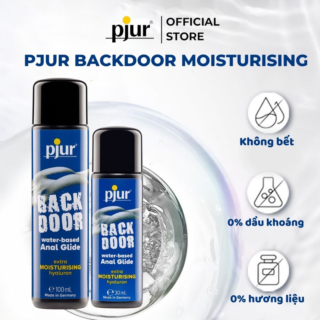 Gel bôi trơn cho quan hệ đường hậu Pjur Backdoor Moisturising Anal Glide 100ml cấp ẩm tốt làm dịu da an toàn