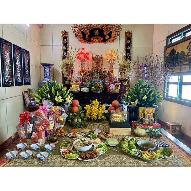 Bộ bát đĩa cúng gia tiên,men rạn nổi