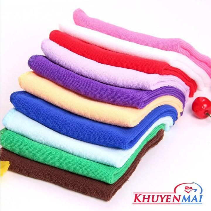 Khăn lau 20x20 cotton đa năng- lau mặt-lau tay- lau xe- vệ sinh nhà bếp A