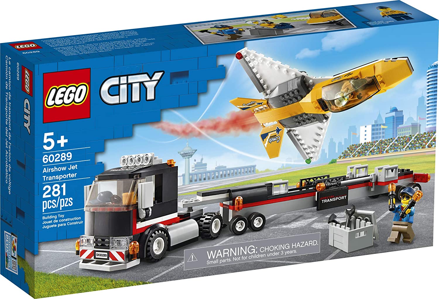 Đồ Chơi Lắp Ráp LEGO City Xe Vận Chuyển Máy Bay Phản Lực 60289 Cho Bé Trên 5 Tuổi