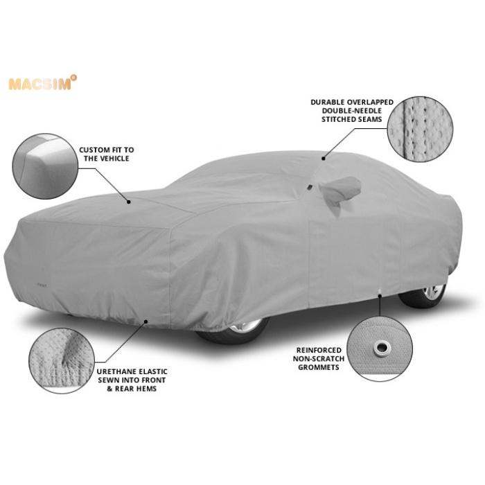 Bạt phủ ô tô chất liệu vải không dệt cao cấp thương hiệu MACSIM dành cho hãng xe ô tô City, Vios, Civic,kona, Ecosport,