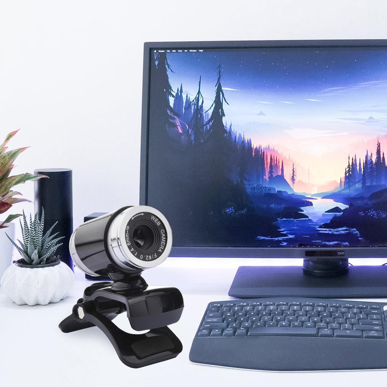 Máy ảnh Web độ nét cao 480P USB 2.0 với đế kẹp micrô 60FPS Không có ổ đĩa cho máy tính xách tay