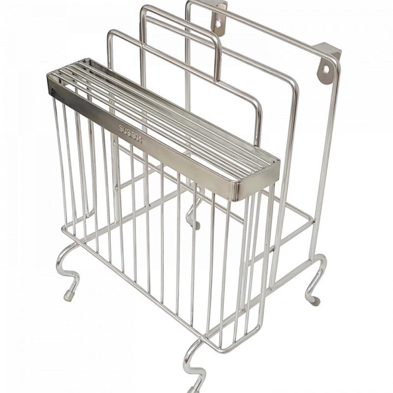 Kệ dao 2 thớt inox 304, kệ để bàn và treo