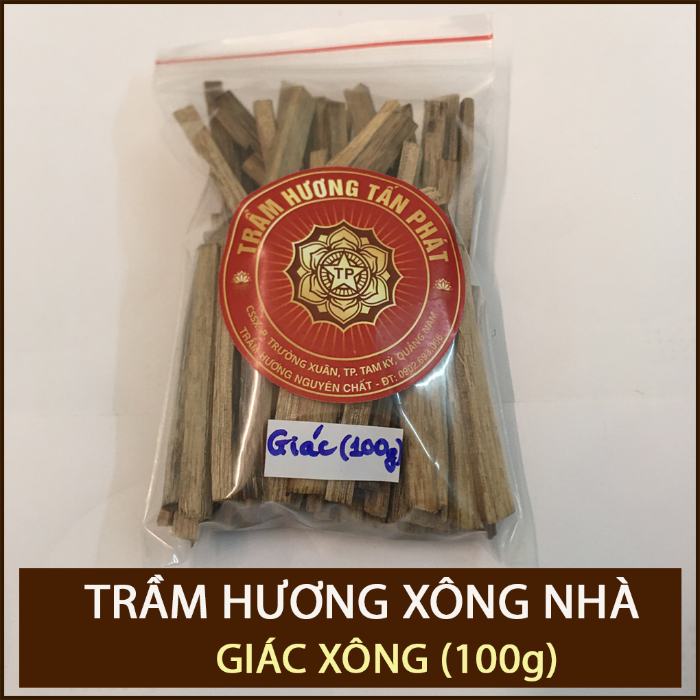 Trầm Hương Xông Nhà thơm loại Trầm Giác, Sánh( 50g, 100g. 200g)