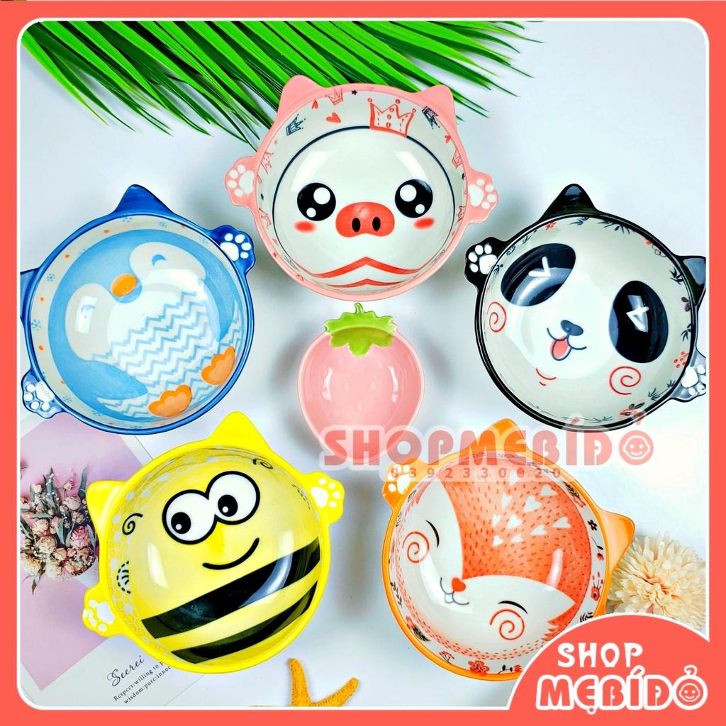 Bát Ăn Dặm Gốm Sứ Hình Thú Siêu Dễ Thương Mẫu Mới Cho Bé 250ml