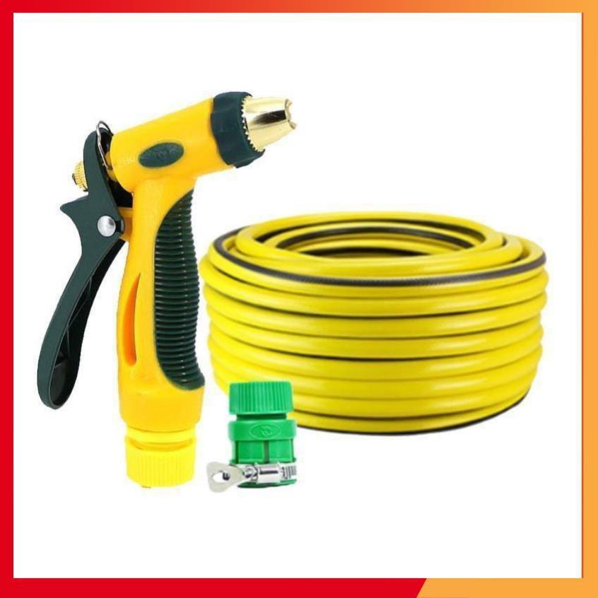 Bộ dây vòi xịt nước rửa xe,tưới cây tăng áp 3 lần 15M 206317