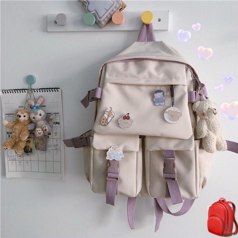 Balo nắp gập ulzzang nhiều màu