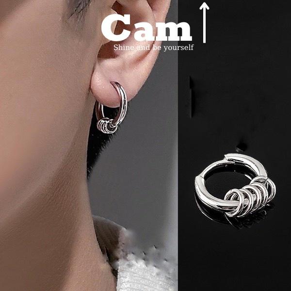 Khuyên Tai Kẹp Tròn Nam Nữ Bạc Không Cần Xỏ Lỗ Đơn Giản Đẹp Nhỏ Xinh Cao Cấp GIÁ 1 CHIẾC - Hoa Tai Hipper - Maxshopdoc