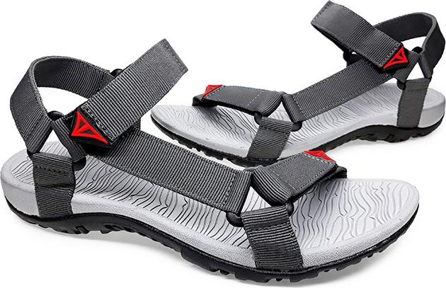 Sandal quai hậu nam Việt Thủy kiểu dáng thời trang (xám) - VT1147