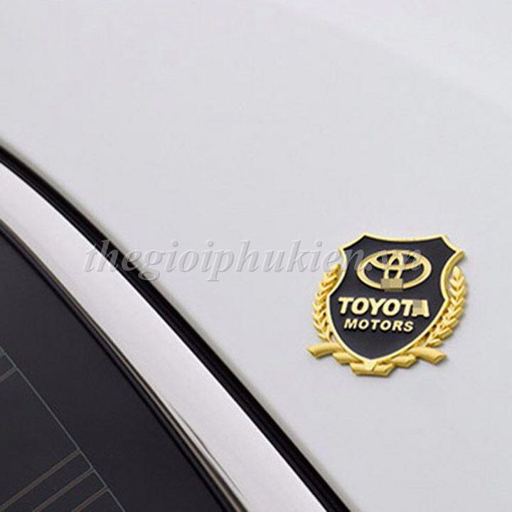 Combo 2 Logo dạng Bông lúa theo xe Toyota