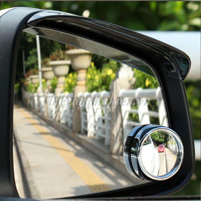 Bộ 2 gương cầu lồi xóa điểm mù gắn gương chiếu hậu ô tô, xe hơi