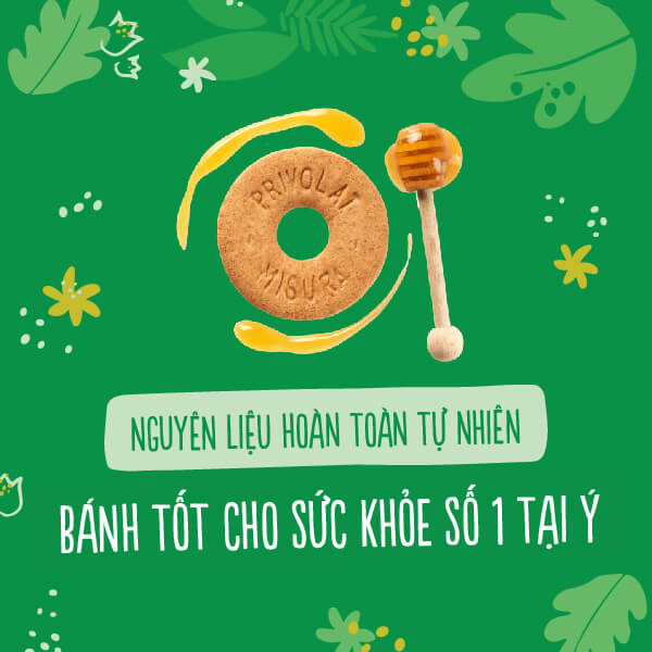 Bánh quy mật ong Misura 200g nhập khẩu Ý