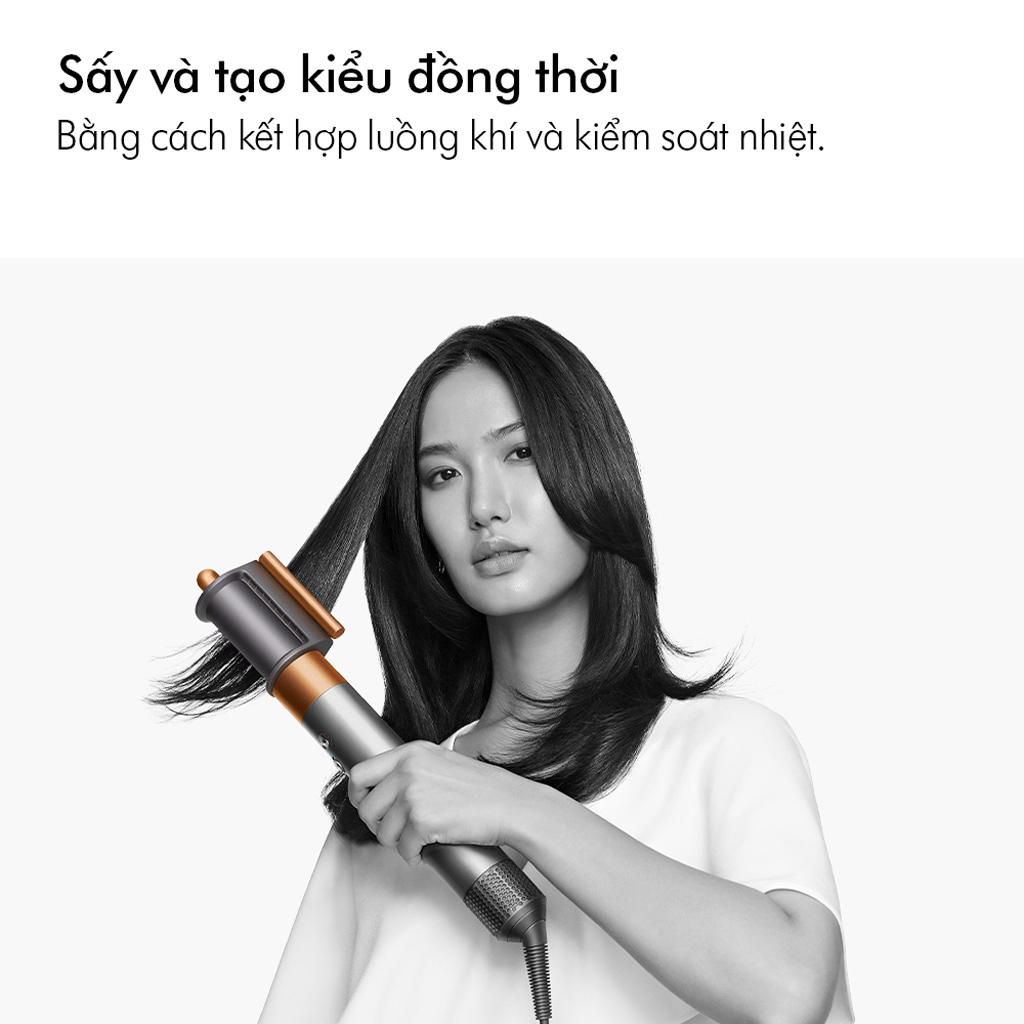 Máy tạo kiểu tóc Dyson Airwrap Complete Long Xanh Vinca HS05 - Hàng chính hãng