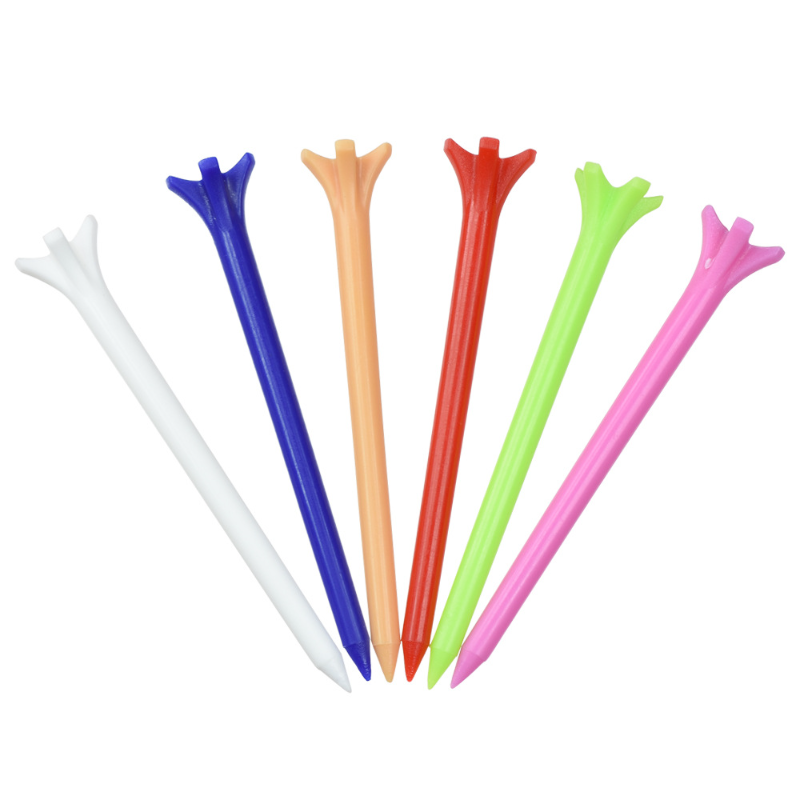50 cái màu hỗn hợp golf tees 70mm nhựa ít hơn