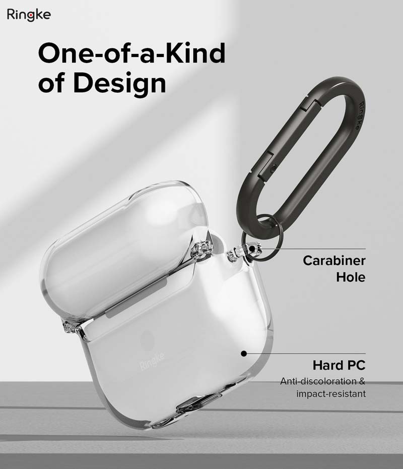 Vỏ Ốp dành cho Airpods Pro 2 RINGKE Hinge Clear - Hàng Chính Hãng