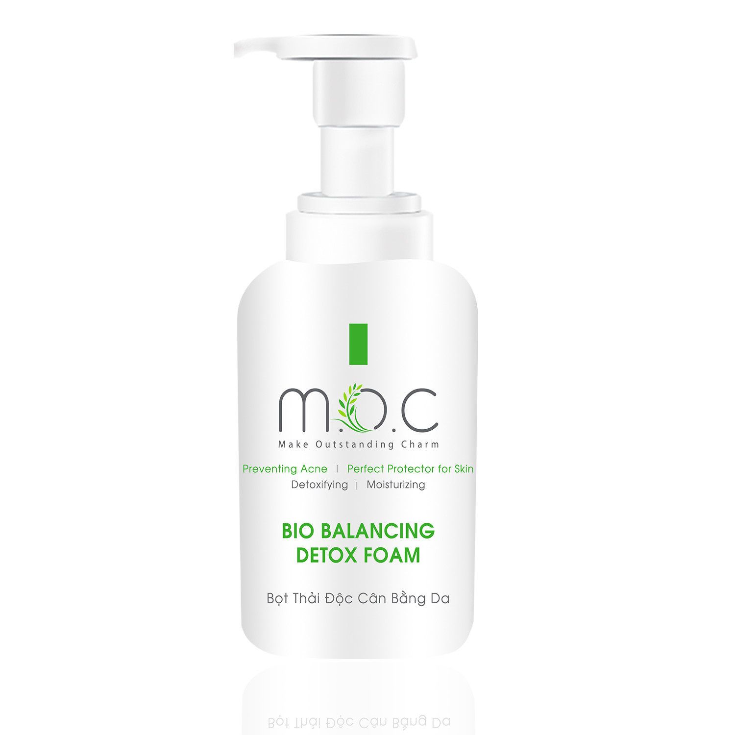 Detox Thải Độc Cân Bằng Da M.O.C - Tặng 1 Miếng Mặt Nạ Sinh Học Collagen Dịu Da M.O.C - Detox thay thế được Toner, nước hoa hồng, Se khít lỗ chân lông, trắng da, Thanh lọc da, ngăn ngừa mụn