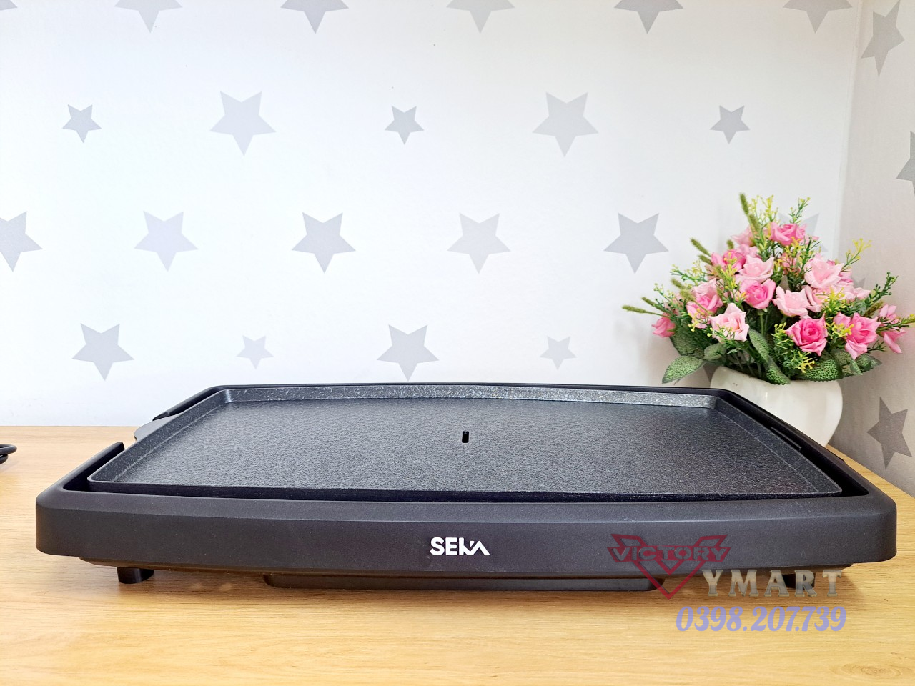 Bếp Nướng Điện Không Khói Cao Cấp Seka SK540 Công Suất 1800W, Vỉ Nướng Nhôm Phủ Chống Dính - Hàng Chính Hãng