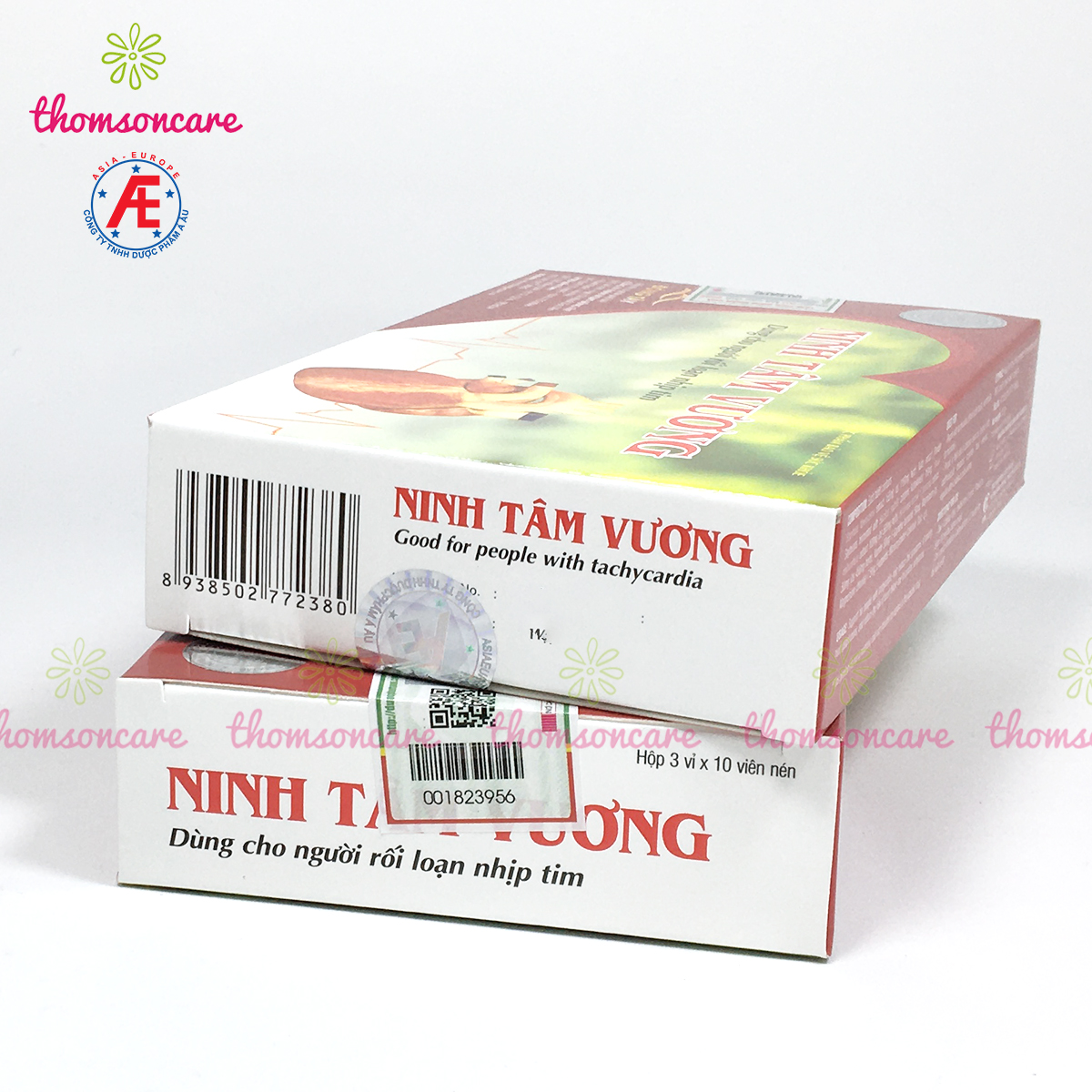 Ninh Tâm Vương - Hỗ trợ ổn định nhịp tim từ thảo dược, tốt cho tim mạch - Hộp 30 viên