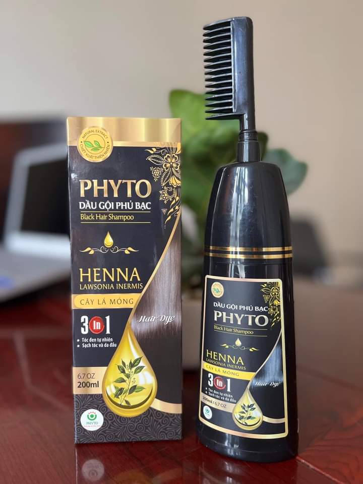 Dầu gội phủ bạc PHYTO - Black Hair Shampoo