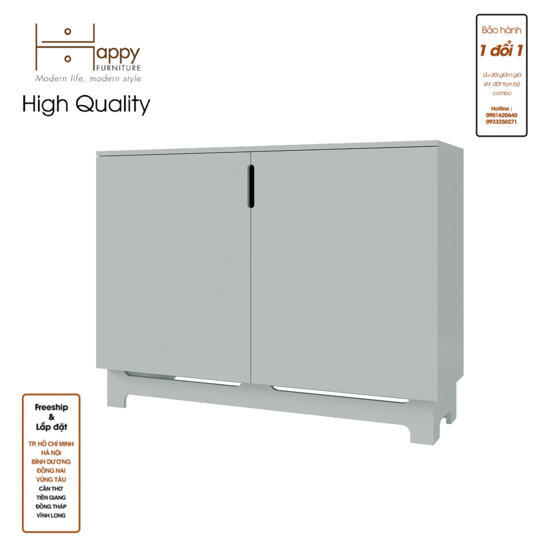 [Happy Home Furniture] MOLLY, Tủ lưu trữ 2 cánh mở , 120cm x 40cm x 90cm ( DxRxC), TCM_103
