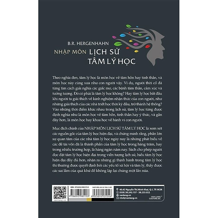 Nhập Môn Lịch Sử Tâm Lý Học - B. R. Hergenhahn - Lưu Văn Hy dịch