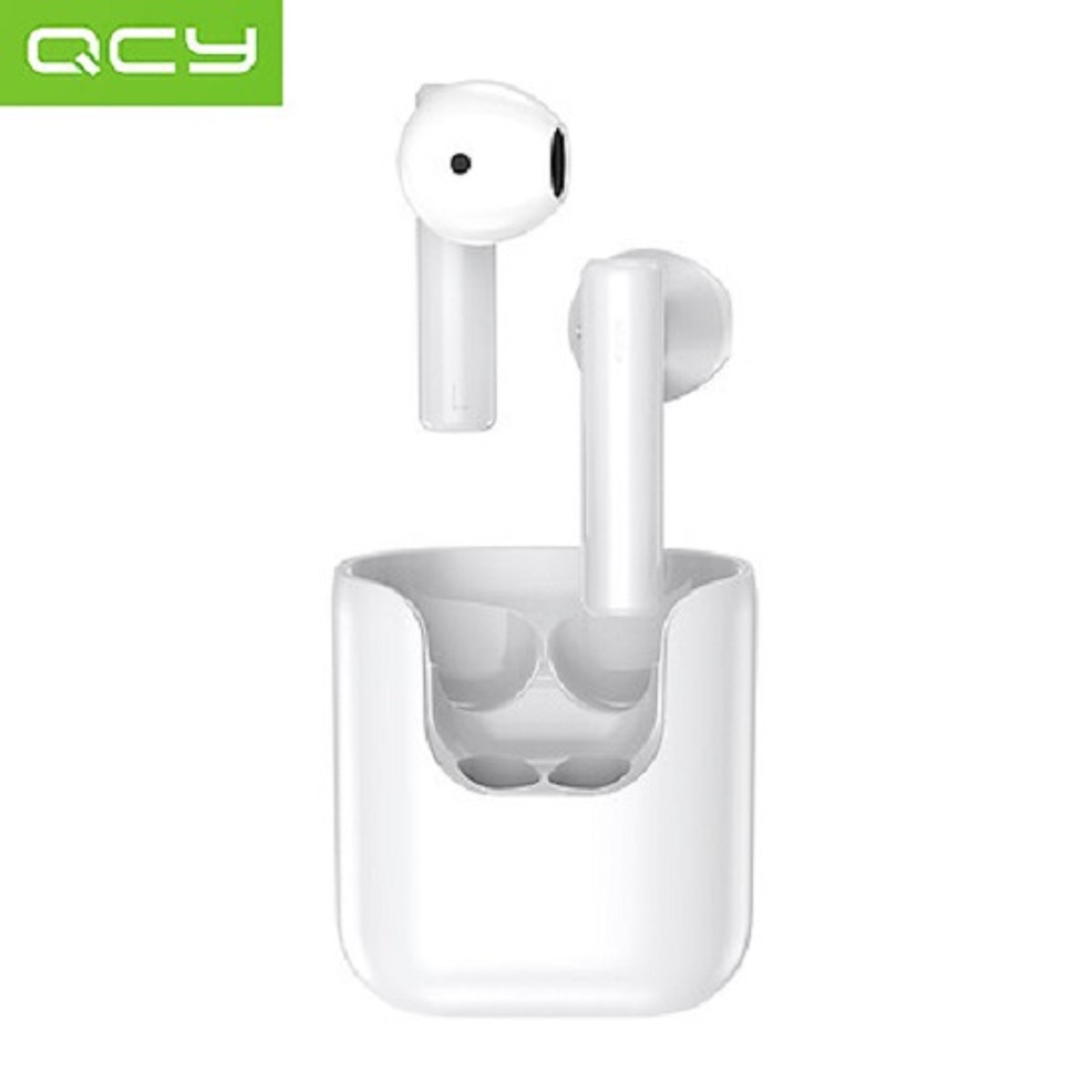 Tai Nghe Bluetooth Không Dây TWS QCY T12 BT 5.1 Điều Khiển Cảm Ứng Khử Tiếng Ồn Tự Động Kết Nối 380mAh Cổng Sạc Type C Tương Thích Với Các Dòng Điện Thoại Thông Minh -Hàng Nhập Khẩu