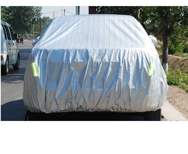 Bạt trùm phủ xe hơi phủ nhôm bạc 4 chỗ đến 7 chỗ, chống nóng, mưa, xước sơn, vân 4D