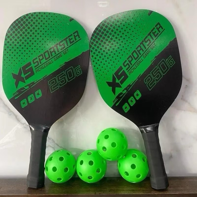 Bộ vợt 2 pickleball Và 4 Quả Bóng Pickleball Kèm túi đựng Phụ Kiện Thể Thao
