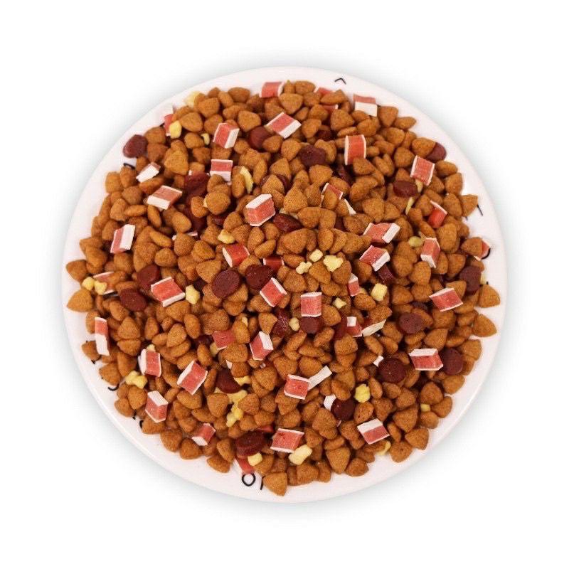 Captain hạt trộn phô mai,bò,cá hồi cho chó túi zip1kg