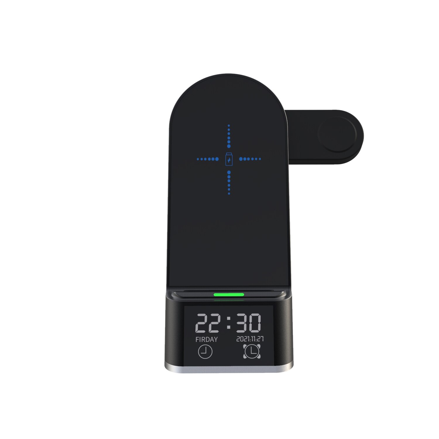 Đế sạc không dây để bàn 4 IN 1 Wireless Charger With Alarm Clock H35