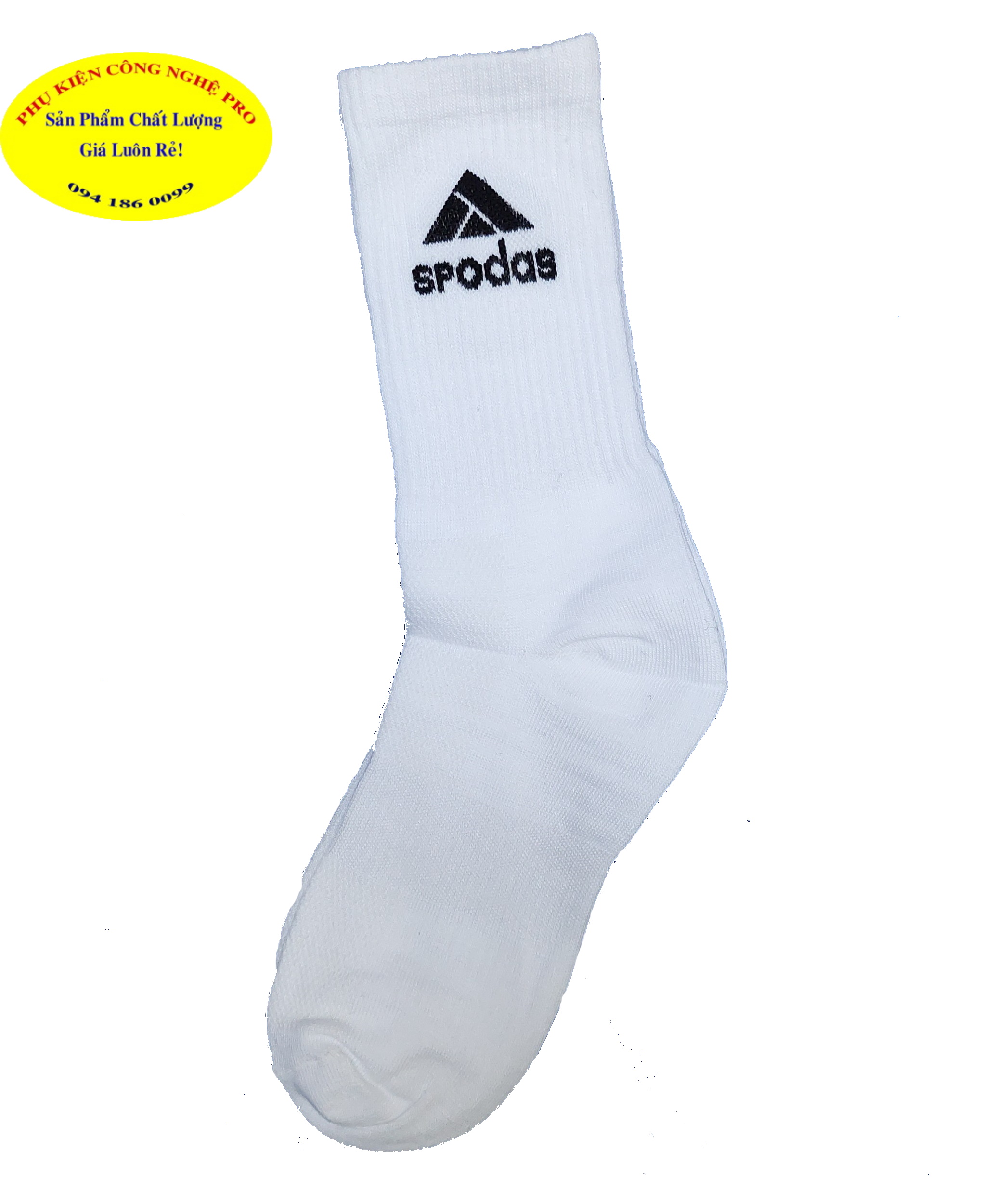 TẤT VỚ NAM Loại cổ cao Dài  33cm In chữ SPODAS trên cổ vớ Thương hiệu HÀNG VIỆT SOCKS Chất liệu thun cotton, êm, co giãn