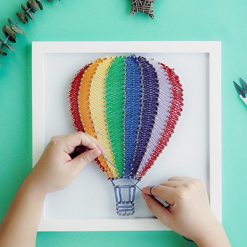 Tranh Chỉ Đinh Tranh Dây - Dáng Thiếu Nữ 40 x 40 cm
