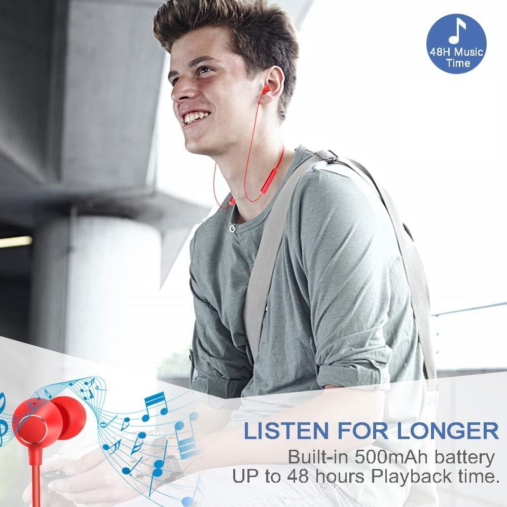 2-3pack Q5 Bluetooth Headphones Magnetic Earphones with Mic IPX5 HiFi 48Hr black