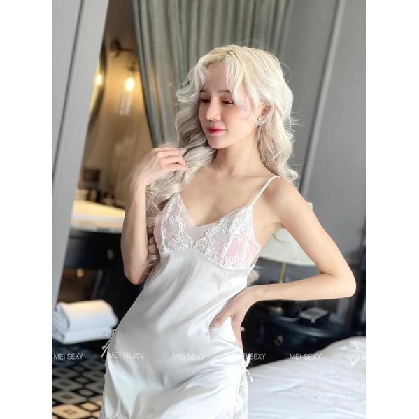 VÁY LỤA PHỐI REN CAO CẤP