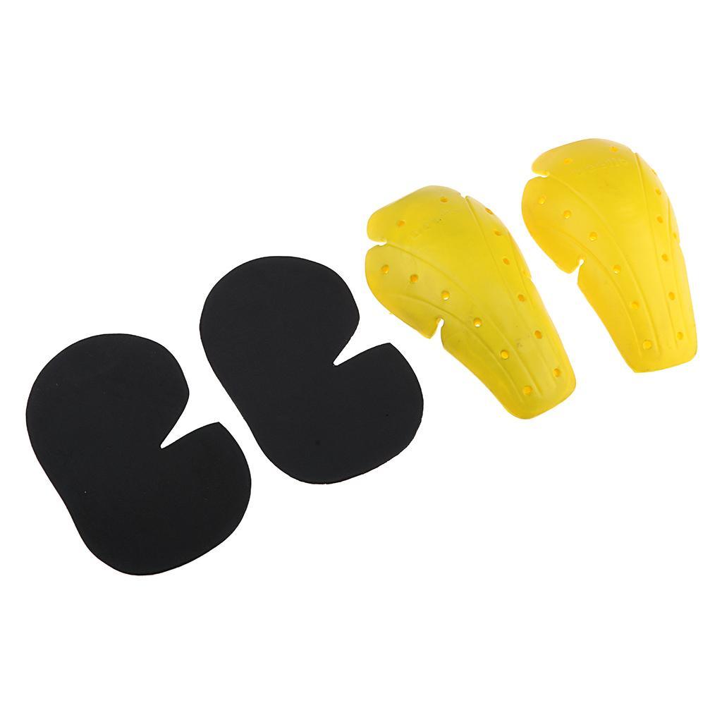 2X 4Pcs Motocross Racing Protector Motorcycle Hip & Knee Pads Guard Protective