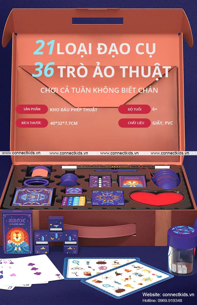 Bộ đồ chơi ảo thuật phép thuật khởi động cho bé (36 màn ảo thuật)