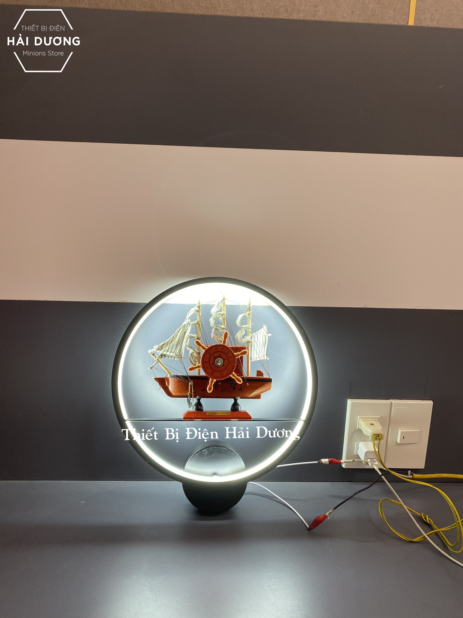 Đèn Led Treo Tường Hiện Đại Con Thuyền - 3 chế độ ánh sáng Led Tiết kiệm GT178 - Trắng Vàng Trung Tính
