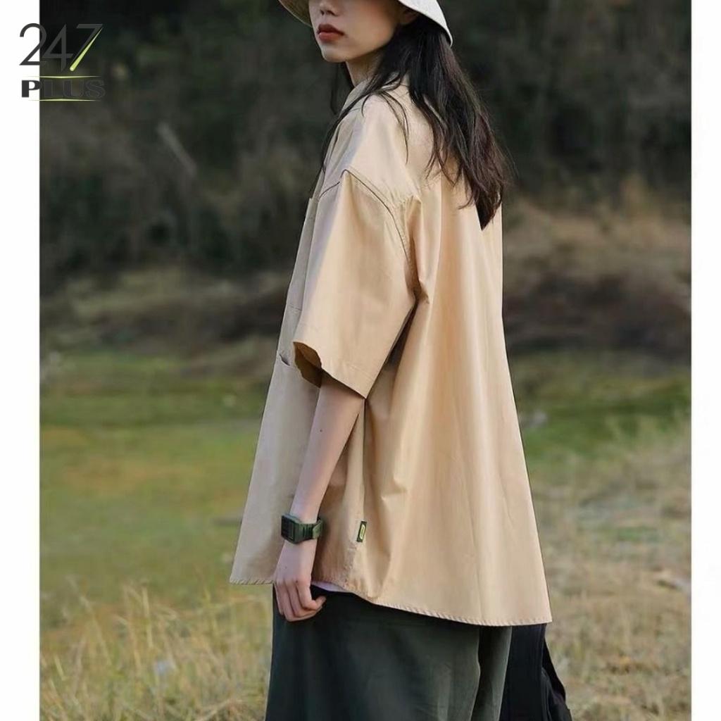 Áo Sơ Mi Cộc Tay Vintage Siêu Xinh